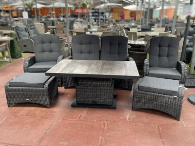 Rattan aluminium garden furniture clearance sale sale